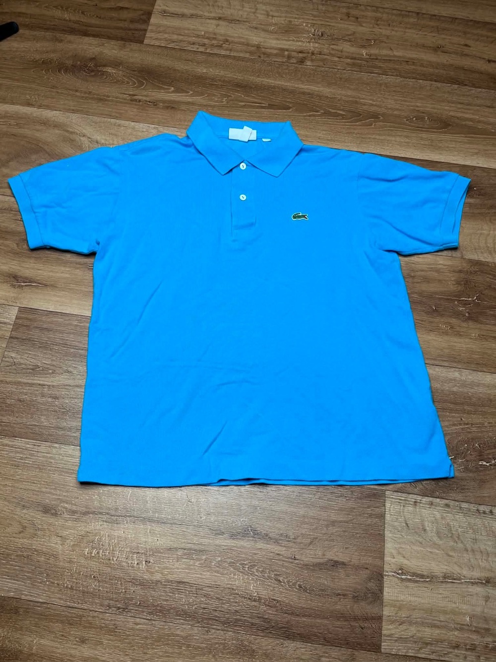 Lacoste Polo Shirt Mens Medium Blue Preppy Tennis Office Career Pique